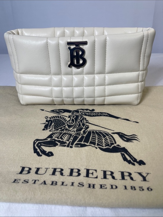 Burberry Handbags - Burberry Lola Small Quilted Leather Shoulder Bag Ivory Authenticated w/ Dust Bag